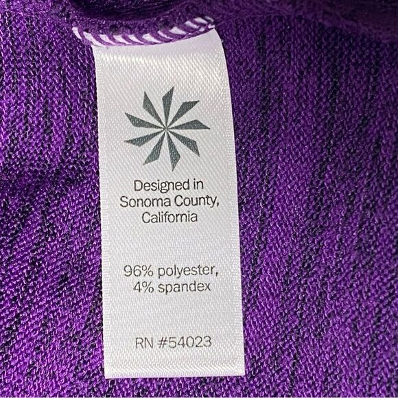 Athleta Heathered Purple Full Zip Hoodie W/ Thumbholes Women's Size Small - Picture 8 of 16